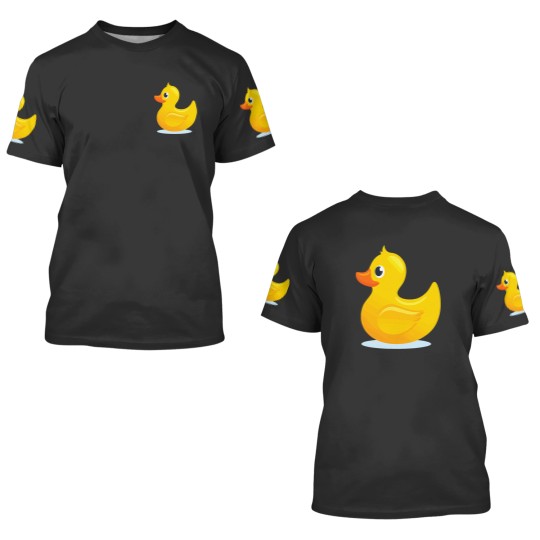 Discover Duck Tshirt Yelllow Cute Duckie Tee Shirt Great For Kids 3D T Shirts