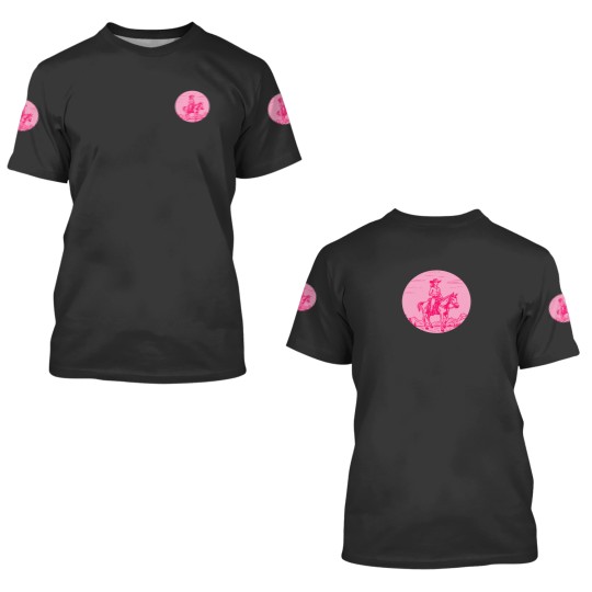 Discover Pink Cowgirlss Neon Wild West 3D T Shirts