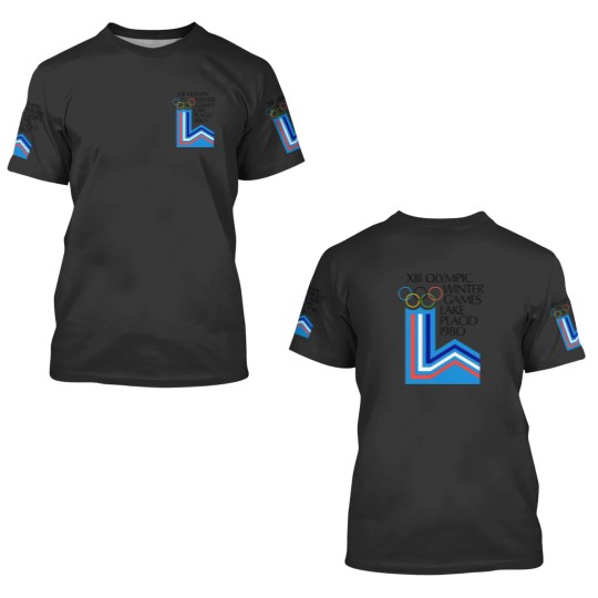 Discover Lake Placid 1980 Winter Olympics Men's Grey 3D T Shirts Size S-5XL