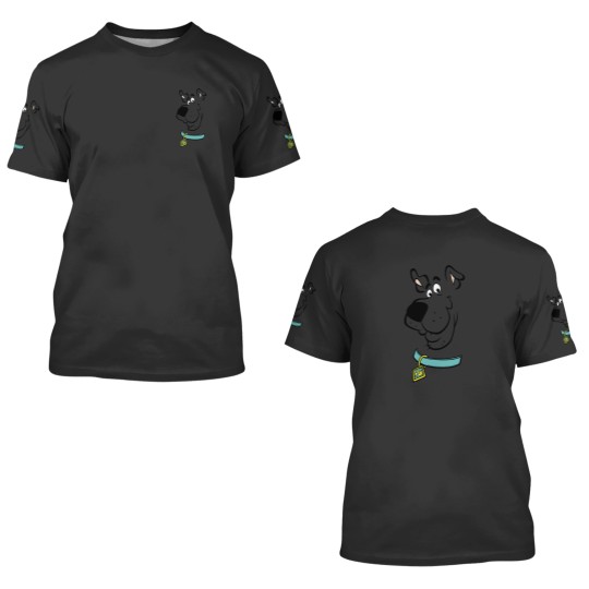 Discover Scooby Doo Big Face Scooby Outline 3D T Shirts