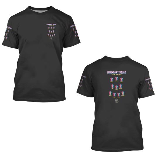 Discover FC Barcelonass Legendary 0809 Squad 3D T Shirts