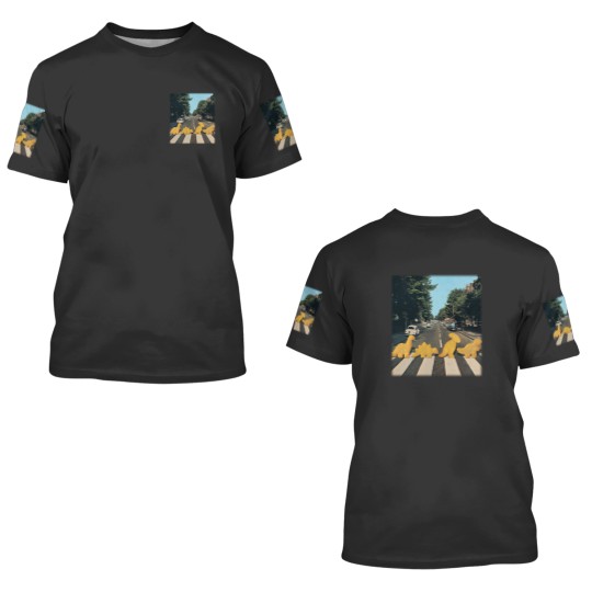 Discover Dinosaur chicken nuggets nuggie road 3D T Shirts