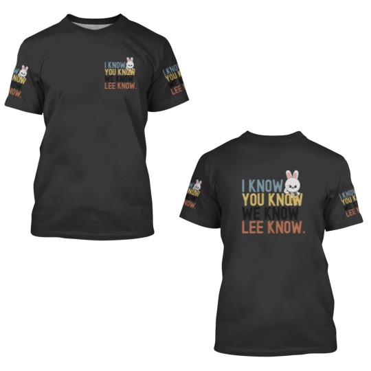 Discover Lee Know Stray Kids Funny 3D T-Shirt