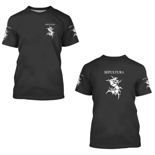 Discover Merchandise of Sepultura Classic 3D T Shirts, Sepultura Heavy Metal Band 3D T Shirts