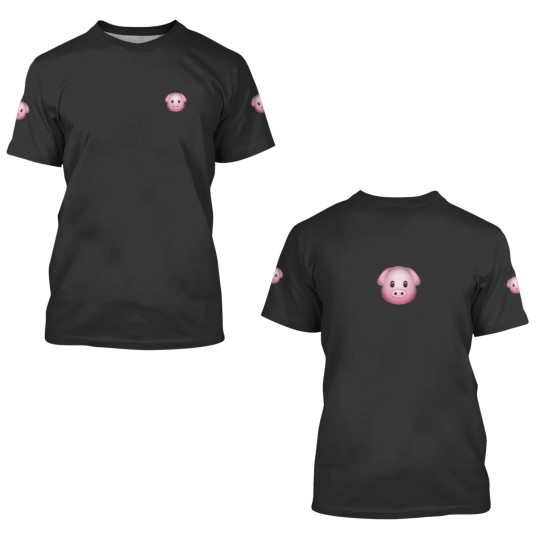 Discover Cute Pig Emojiss 3D T Shirts