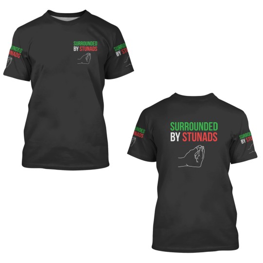 Discover Surrounded by Stunads Funny Italian Sayings 3D T Shirts