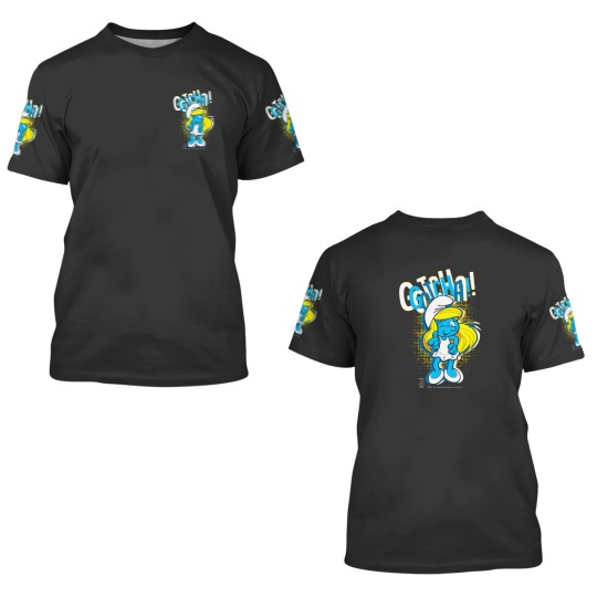 Discover The Smuurfs Smurfette Gotcha! Winky face 3D T Shirts