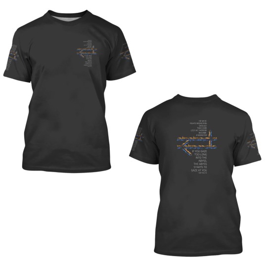 Discover He who fights with monsters Nietzsche Fantasy 3D T Shirts