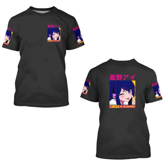 Discover Ai Hoshino Oshi Wink Active 3D T Shirts