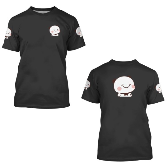 Discover BuBus smile! Happy BuBu Panda face 3D T Shirts