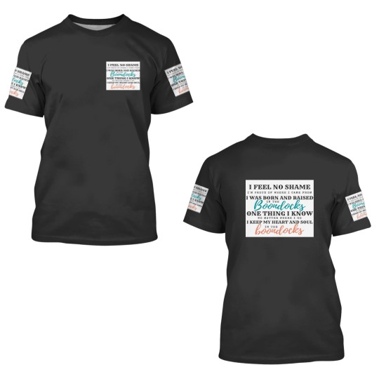 Discover boondocks Lady A lyric 3D T Shirts