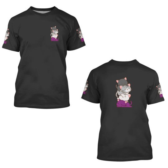 Discover ACEss Pride Kawaii Cats LGBTQ Asexual 3D T Shirts