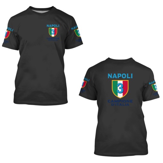 Discover Ssc Napoli Campione Ditalia 3D T Shirts