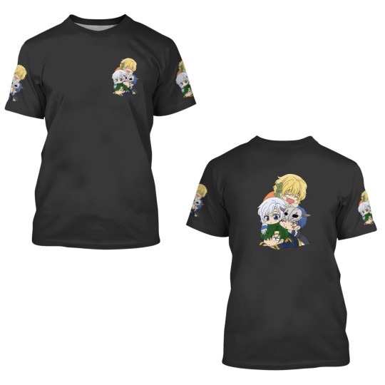 Discover The Four Dragon Warriors Chibi 3D T Shirts