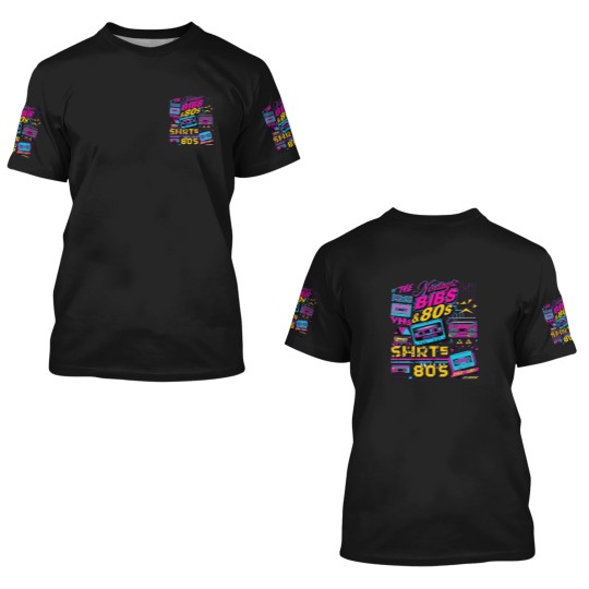 Discover Neon Vibes 80s Retro Revival Premium 3D T Shirts