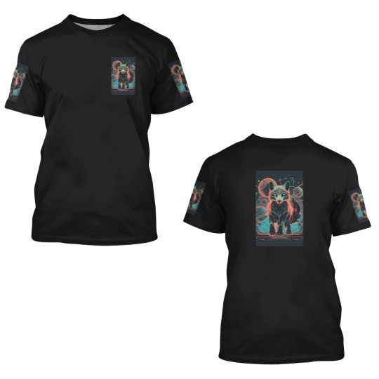 Discover Copia de Copia de Copia de neon lion, Celestial Lion Majesty Canvas Print 3D T Shirts