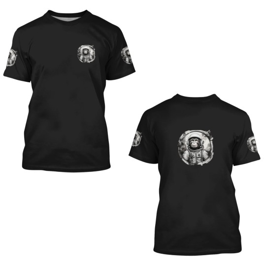Discover Astronaut Monkey Astronaut Animals Series 3D T Shirts