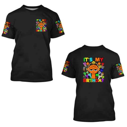 Discover Sprunki Birthday for Boys and Girls toys decor Oren Wenda 3D T Shirts