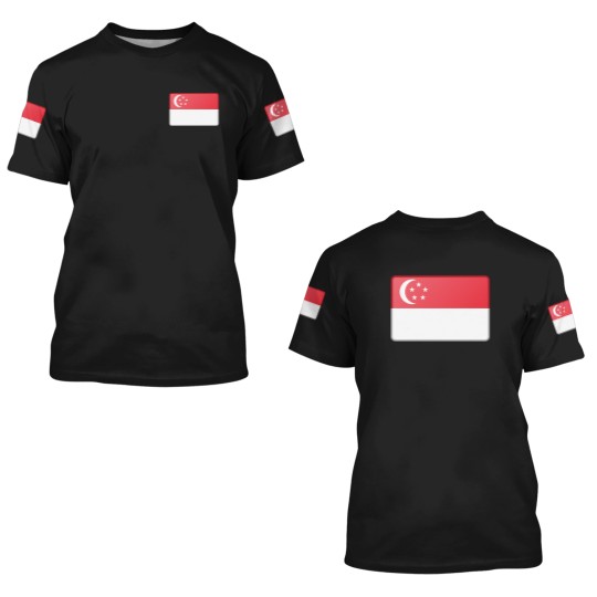 Discover Singapore Flag 3D T Shirts