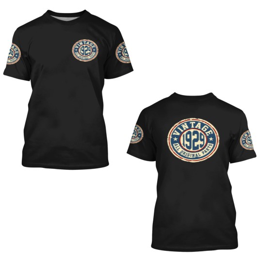 Discover Vintage 1929 All Original Parts 3D T Shirts