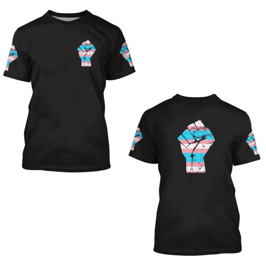 Discover Resist Fist Transgender Flag Trans Pride T 3D T Shirts