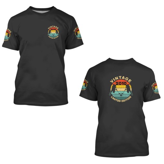 Discover Ice Hockey Vintage 2010 Bday 12Th Birthday Hockey 3D T Shirts