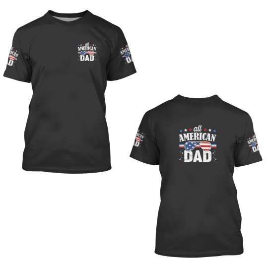 Discover Mens All American Dad 4Th Of July Father's Day Sun 3D T Shirts