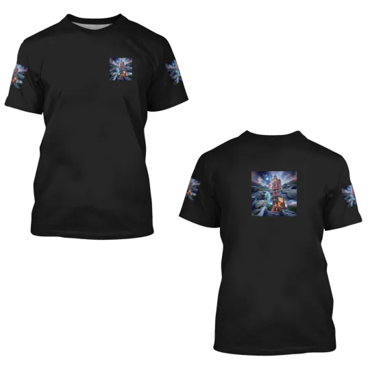 Discover TOWER BETWEEN WORLDS ORIGINAL DIGITAL AI GENERATED 3D T Shirts
