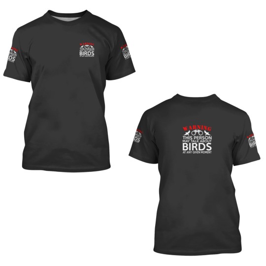 Discover May Talk About Birds Funny Birdwatching 3D T Shirts