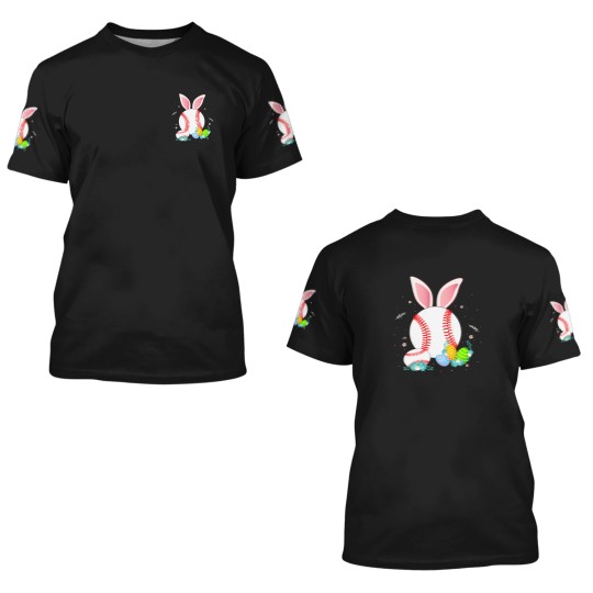 Discover Baseball Easter Egg Women Men Teen Girls Boys 3D T Shirts