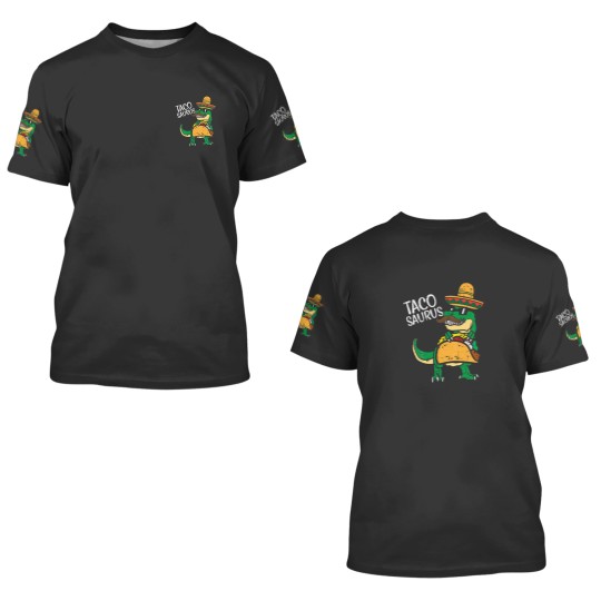 Discover Kids Tacosaurus Taco Dino Trex Cinco De Mayo 3D T Shirts