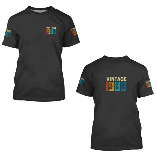 Discover 42Nd Birthday Vintage 1980 - 42 Years Old Men Wome 3D T Shirts