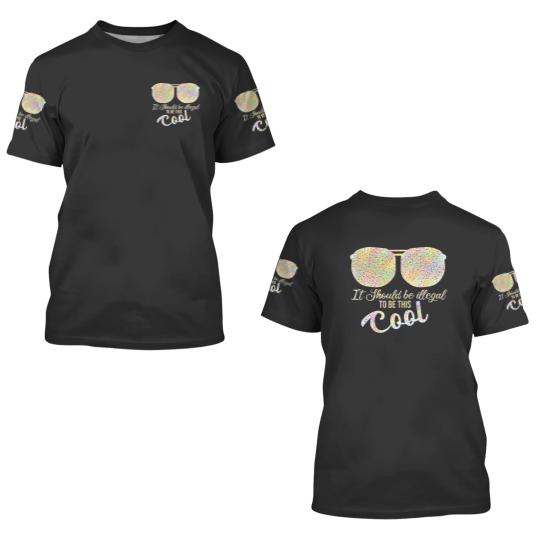Discover it should be illegal to be this cool plus size 3D T Shirts