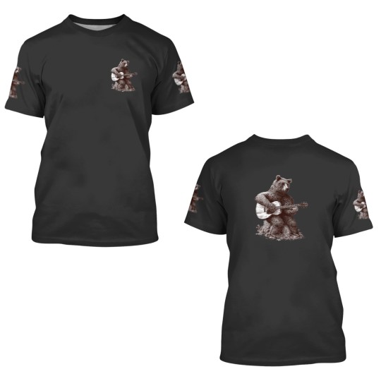 Discover Guitar Player GUITARIST Bear Funny 3D T Shirts