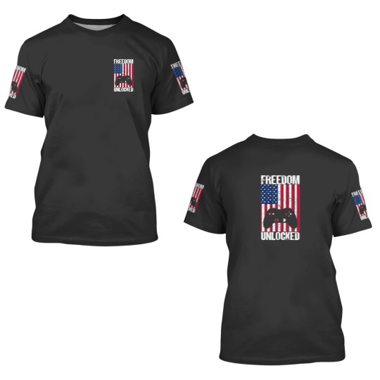 Discover Gamer 4Th Of July Freedom Unlocked Video Games 3D T Shirts