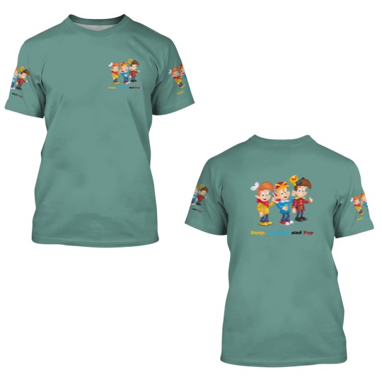 Discover Snap, Crackle and Pop 3D T Shirts