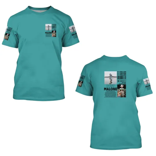 Discover Post Malone 3D T Shirts, F-1 Trillion Album Vintage 3D T Shirts