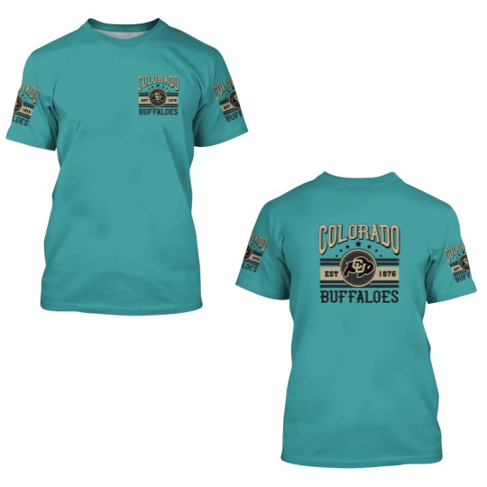 Discover Colorado Buffaloes Football Est 1876 3D T Shirts, University of Colorado 3D T Shirts