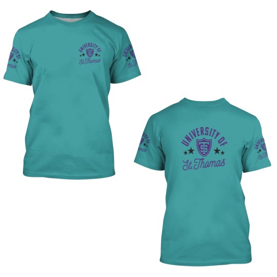 Discover University of St Thomas Tommies Logo Raglan Base 3D T Shirts