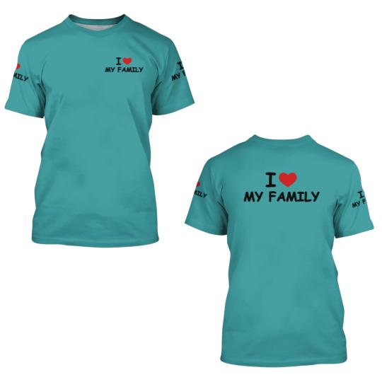 Discover I love my family 3D T Shirts