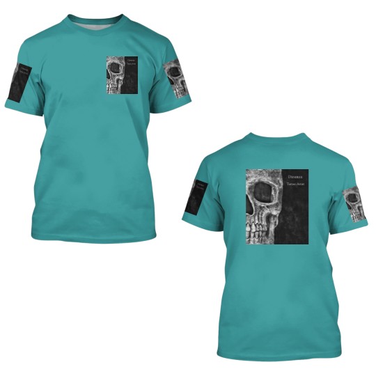 Discover Gothic Skull Head Black And White Tattoo Shop 3D T Shirts