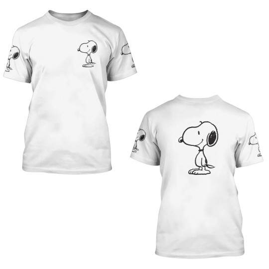 Discover Snoopy Charlie Brown Wood cartoon 3D T Shirts