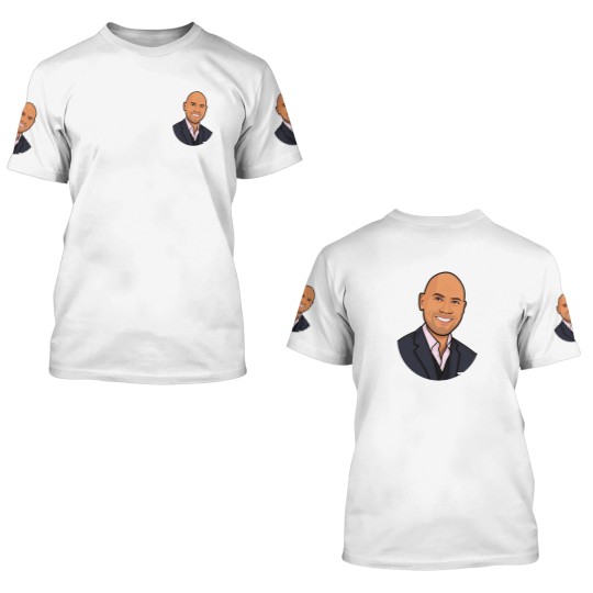 Discover Dwayne Johnson Cartoon Caricature.png 3D T Shirts