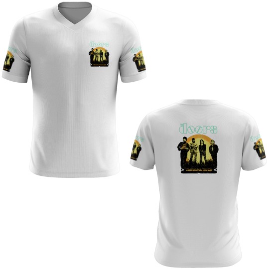 Discover The Doors Waiting for the Sun Jim Morrison Grey Licensed 3D T Shirts 3D T Shirts Men