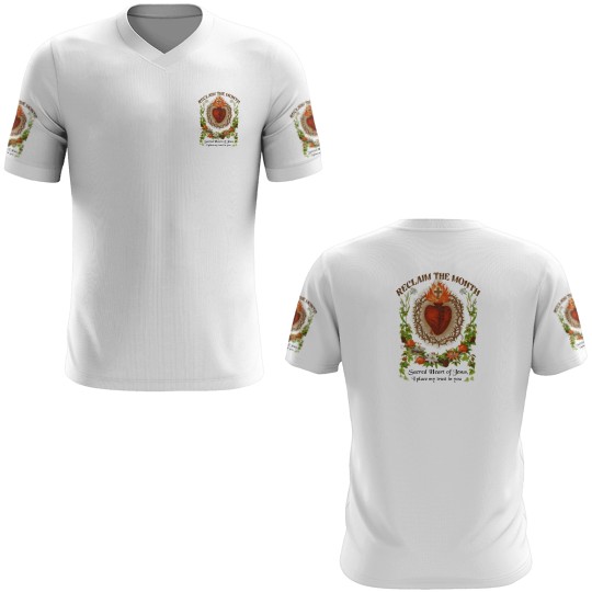 Discover Catholic 3D T Shirts Reclaim the Month Sacred Heart of Jesus 3D T Shirts