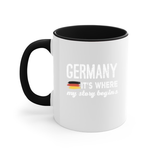 Discover Germany it is where my story begins germany Accent Mugs