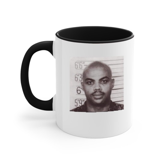 Discover Charles Barkley Mugshot Accent Mugs