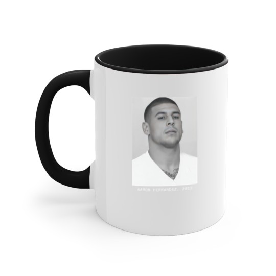 Discover Aaron Hernandez, 2013 Mugshot Accent Mugs
