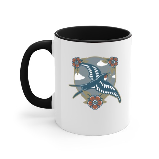 Discover Vintage Swallow - Vintage - Accent Mugs