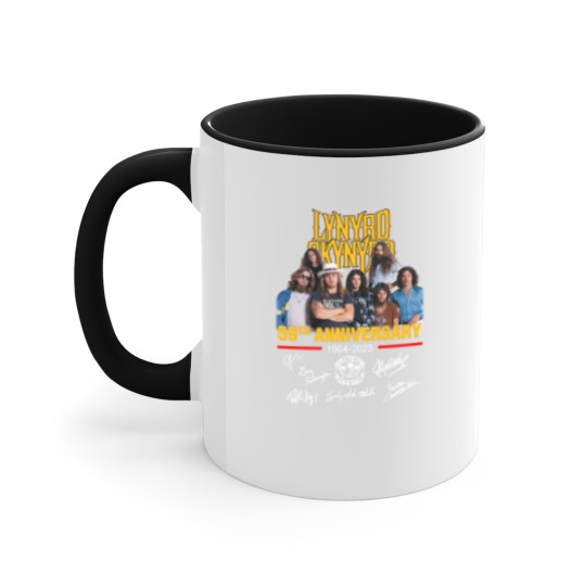 Discover Lynyrd Skynyrd 59th Anniversary 1964-2023 Signatures Accent Mugs
